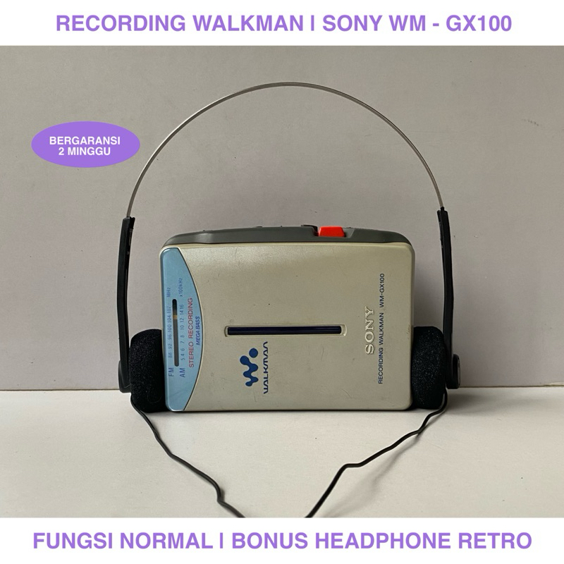 [RESTOCK] WALKMAN SONY WM-GX100 | BONUS HEADPHONE RETRO