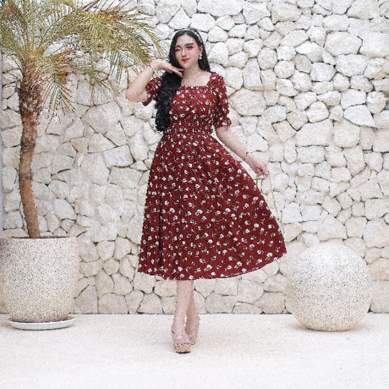 LEONNA DRESS SMOK RAYON PREMIUM LD 110 MODEL TERBARU / DASTER RAYON POLOS / DASTER JUMBO BUSUI FRIEN