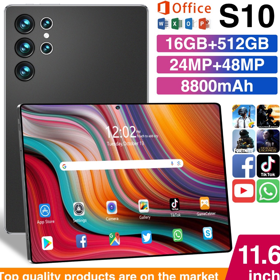 Terbaru Bisa CODTablet PC Asli Baru Galaxy Tab S1 16GB  512GB Tablet Android 116inch Layar Full Scre