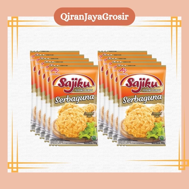 

Sajiku Tepung Bumbu Serbaguna Renceng 40g isi 10 pcs