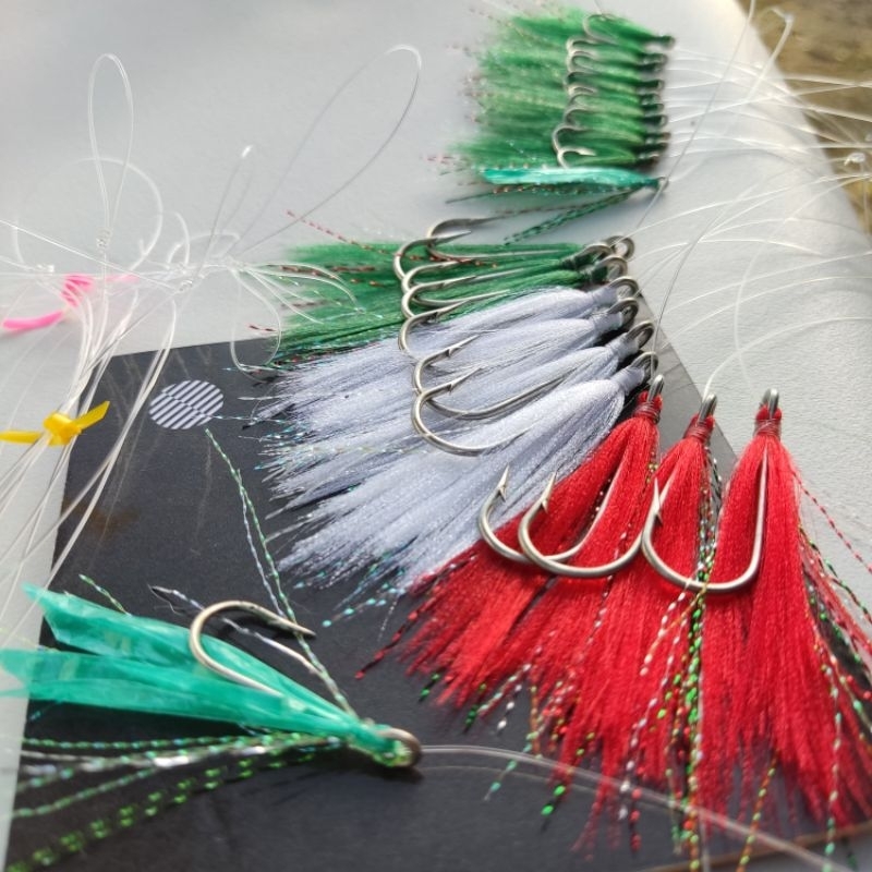 1Pcs Kotrekan Sabiki Handmade No 15 Glow Flashy Campur