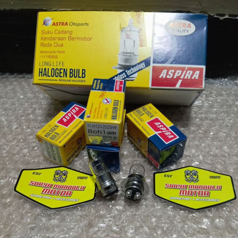 Aspira dop/lampu halogen untuk motor grand 11-H12V2525H4