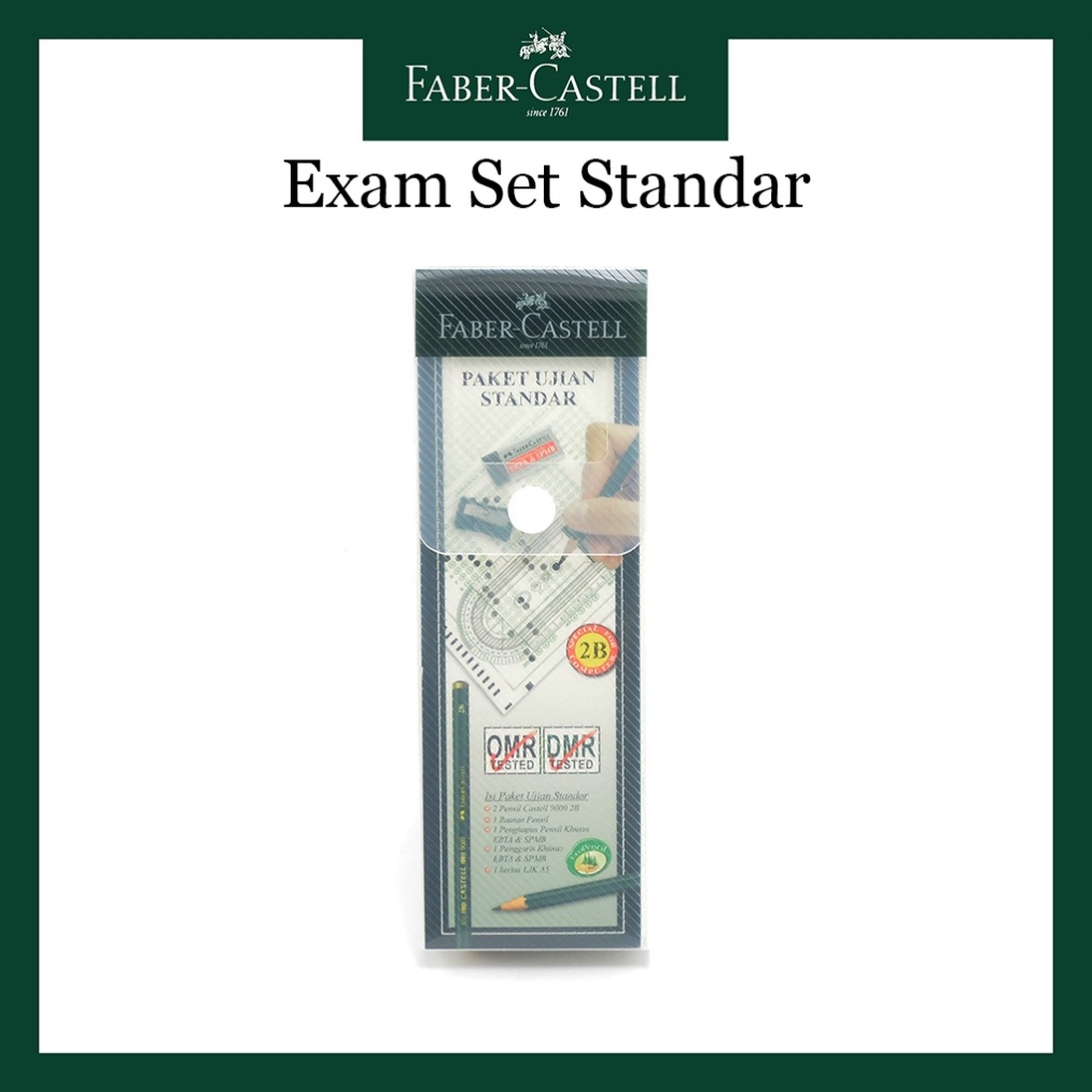 

KODE Q6J7 Kotak Pensil Faber Castell Paket Ujian Standar Faber Castell Kemasan Transparan