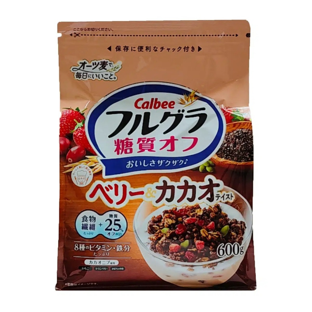 

Calbee Frugra Berry & Cocoa Taste Granola (25% Less Sugar) 600g