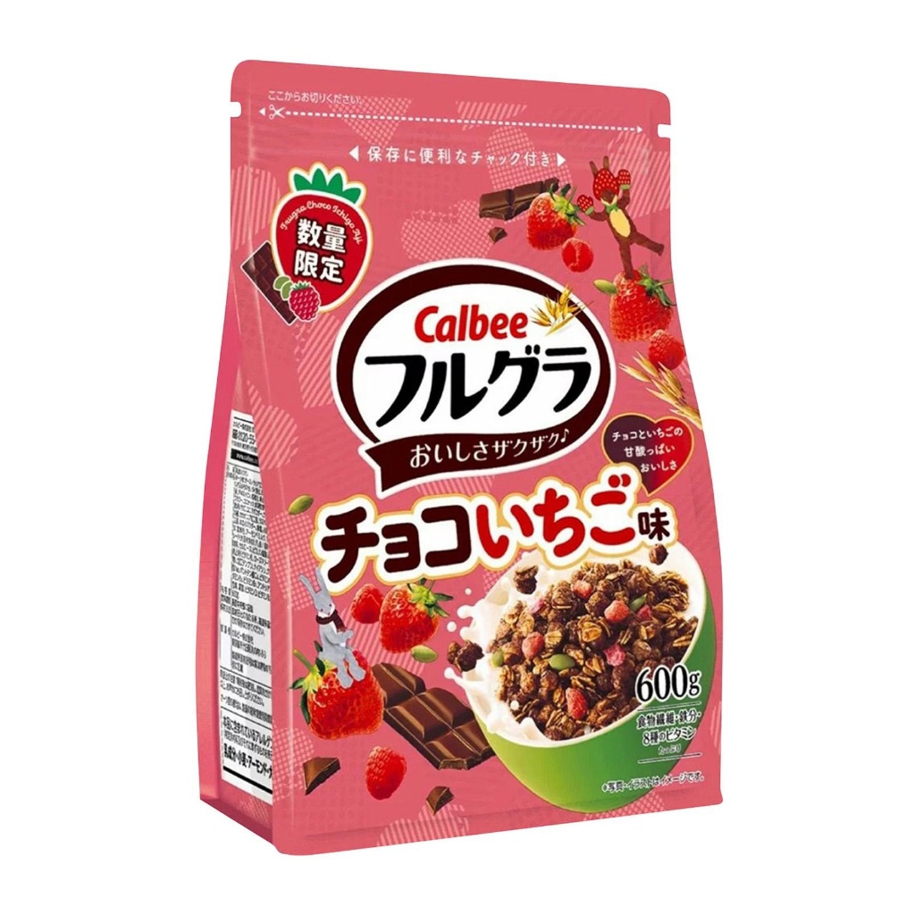 

Calbee Full Gra Choco & Strawberry Cereals 600g
