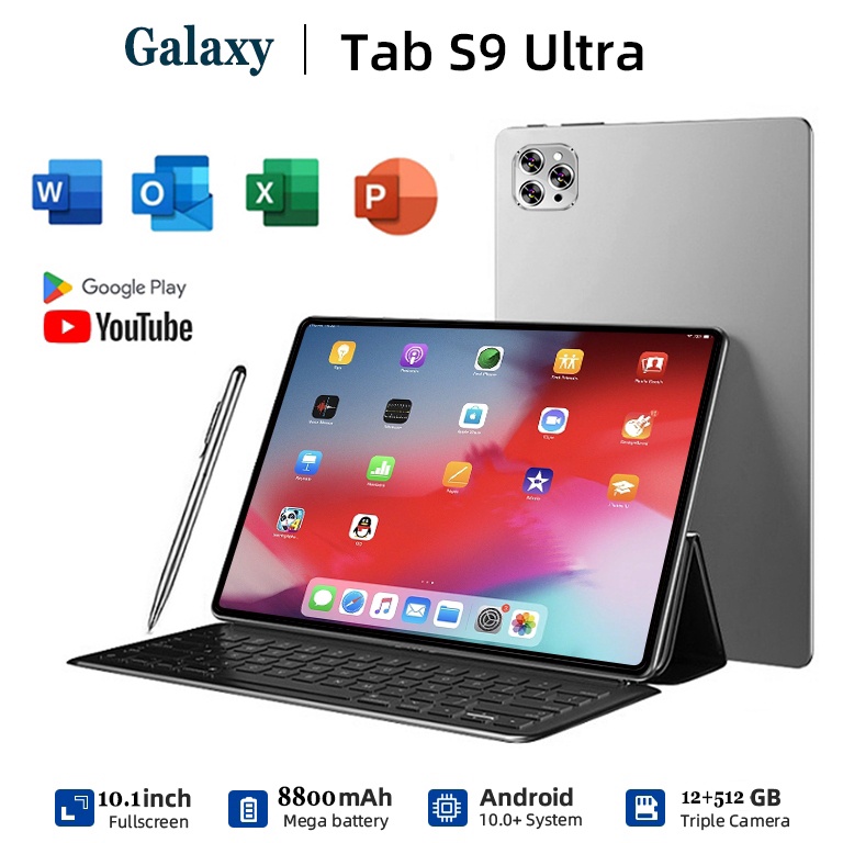 Terbaru Garansi ResmiFree ShipTablet Murah 5G Baru Galaxy S9S1 Ultra Tab 11inch RAM 12GB512GB ROM Ta