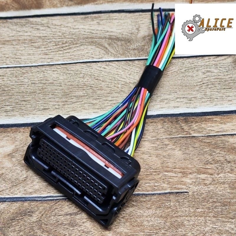 SOKET KABEL ECU ECM YAMAHA AEROX 155 NMAX LEXI VIXION R R15 PIN 48 HITAM ORIGINAL