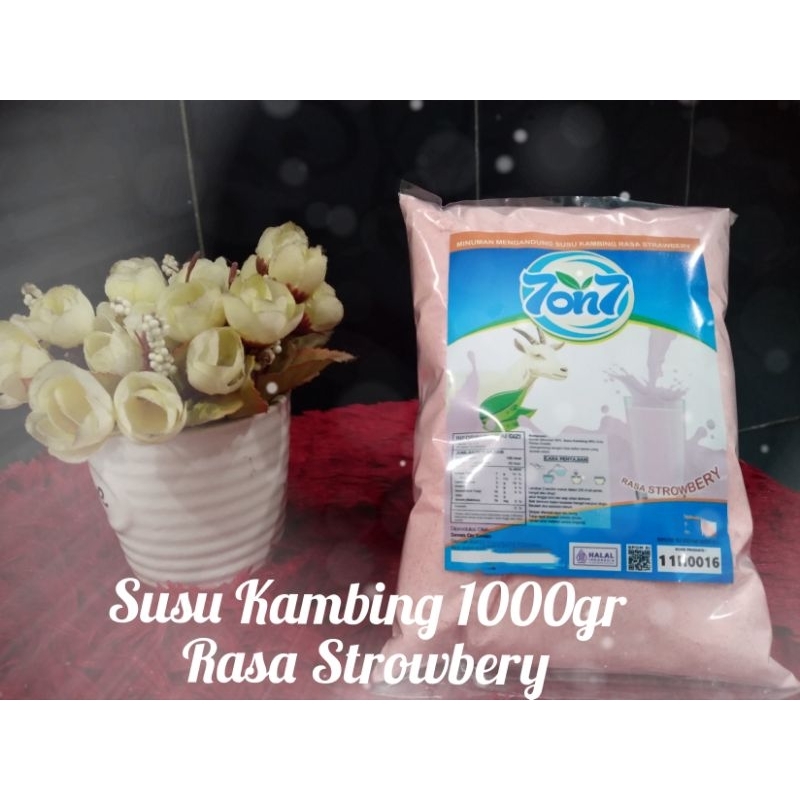 

Susu Kambing Etawa Rasa Strawbery 1000 gram Merek 7 on 7