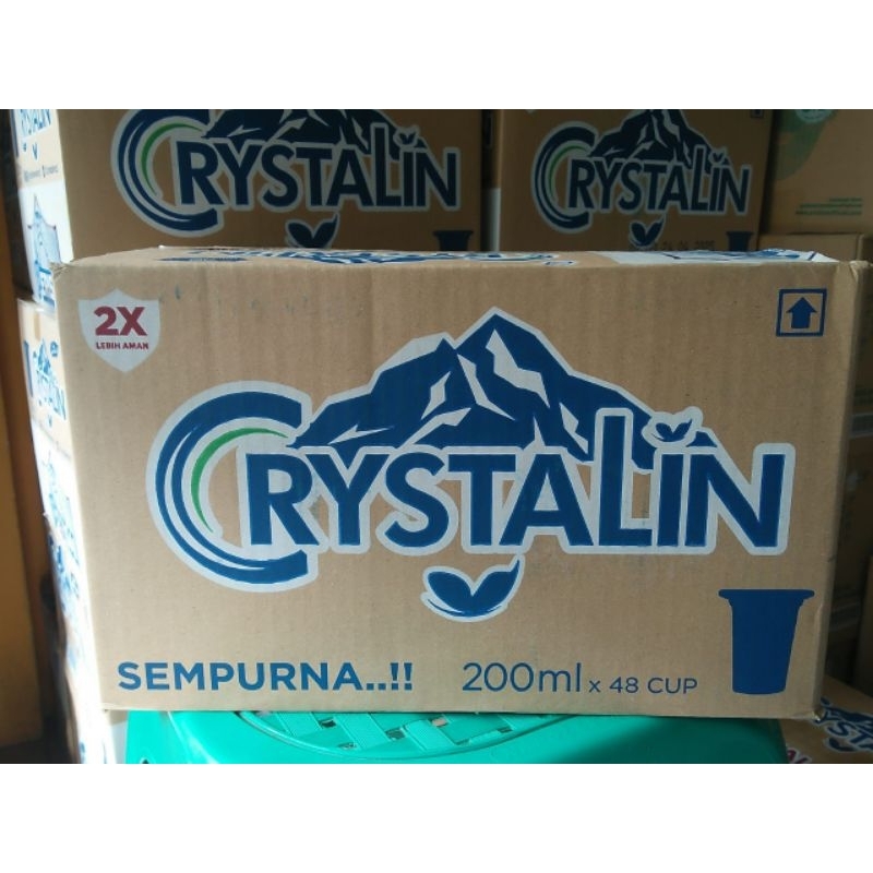 

Crystalin Cup 200 ml isi 48 Gelas 200ml per Dus Murah Crystalline Air Mineral Minum Crystaline Bandung