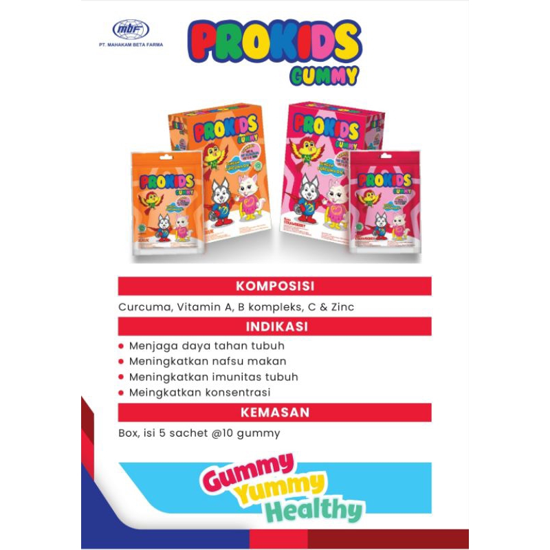prokids gummy jelly vitamin anak bentuk permen