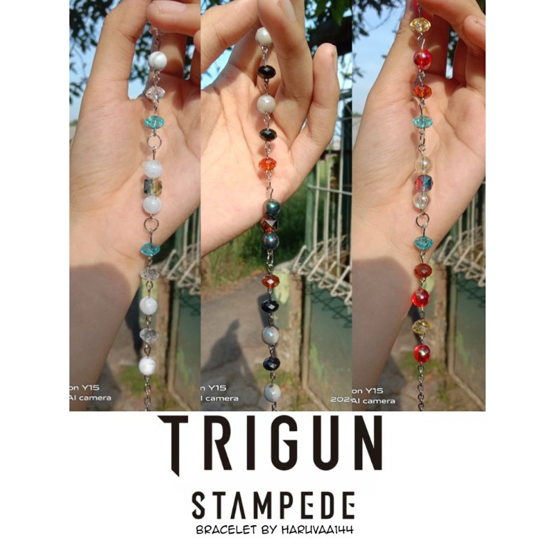 TRIGUN STAMPEDE BRACELET—gelang trigun stampede