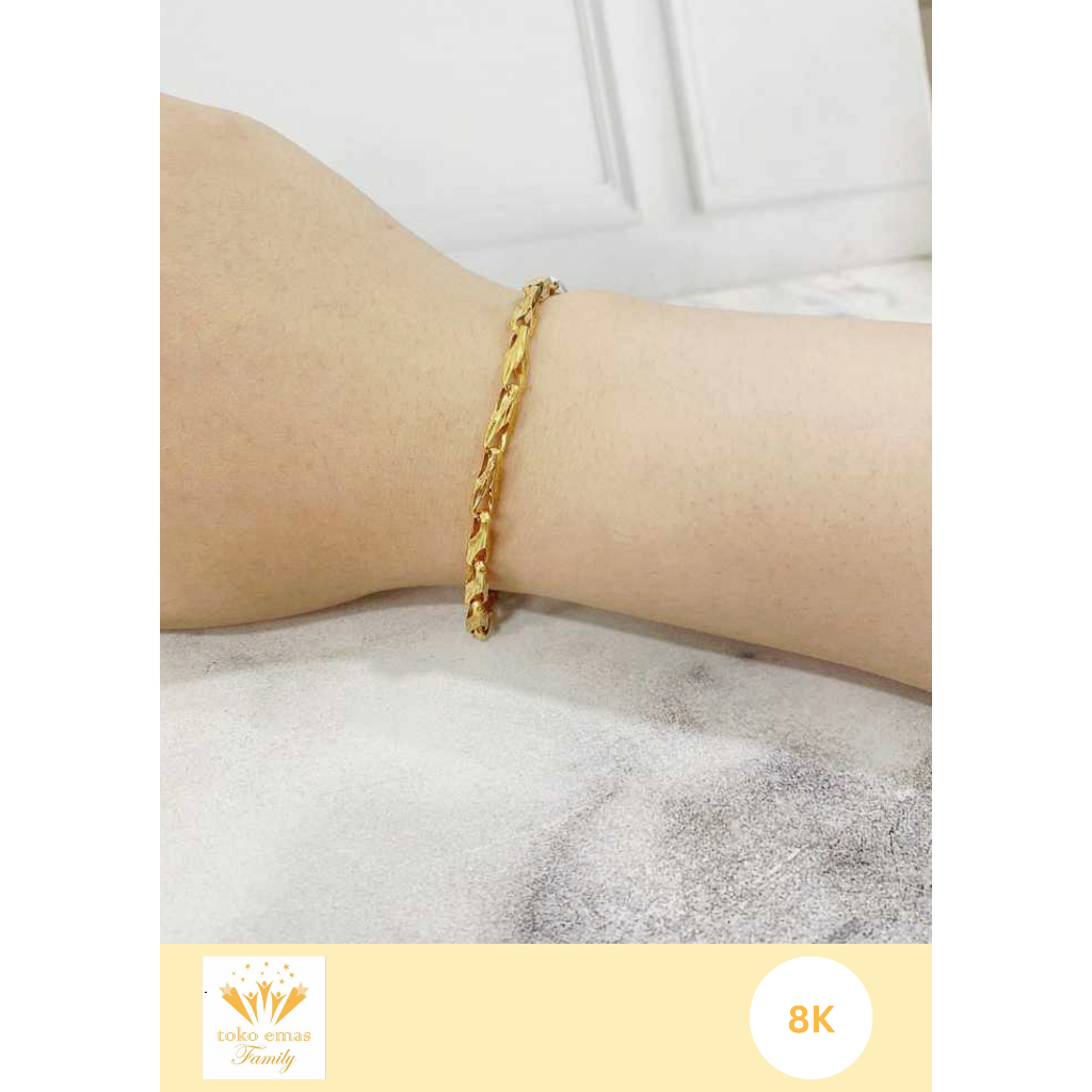 Gelang Emas Kadar 375 (8K) 420 (9K) Model Variasi Berat 3 - 5 gram an