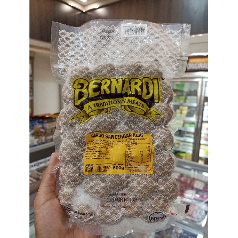 

Bernardi Bakso Sapi dengan keju 500gram