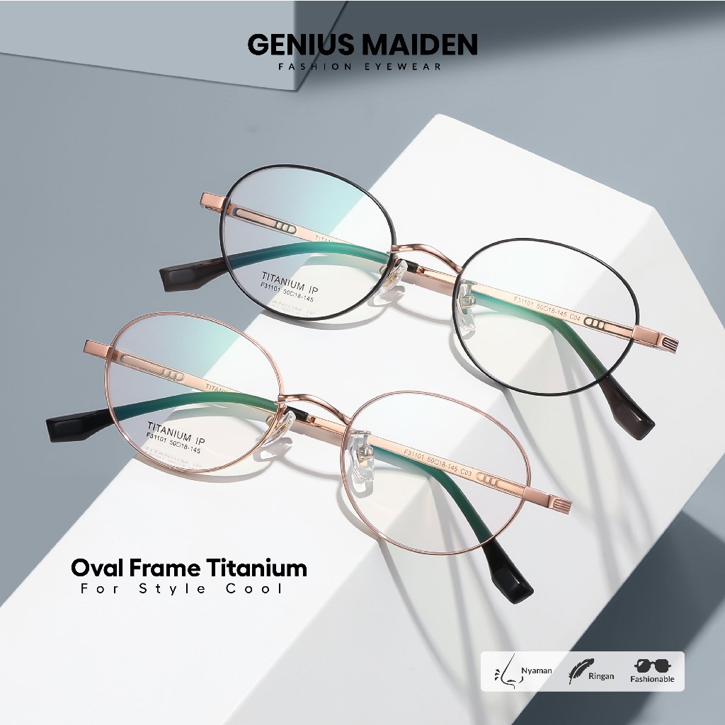 Genius Maiden Kacamata Photocromic Minus Lensa Anti Blueray Anti Radiasi Bluecromic Pria Wanita Baha