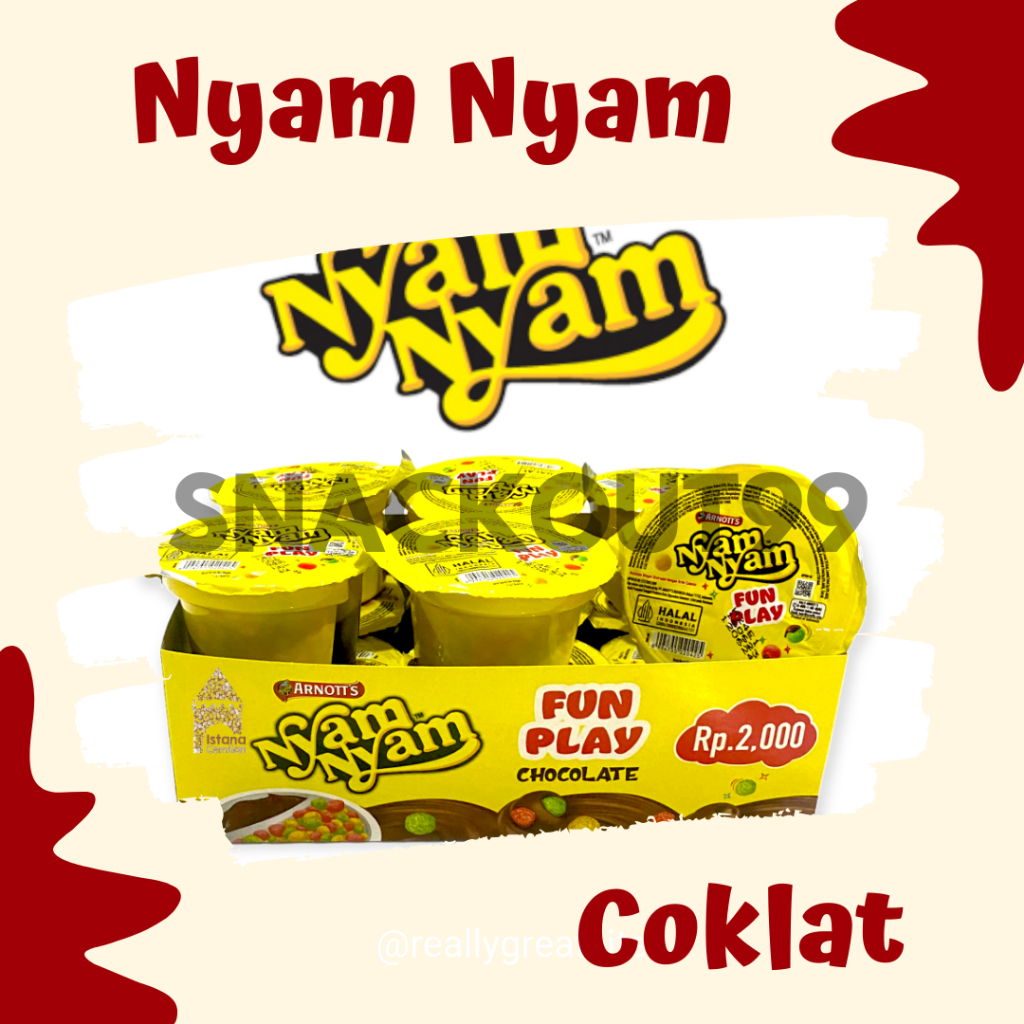 

Nyam Nyam Bubble Puff Fun Play Cokelat 11 gram x 12 pcs