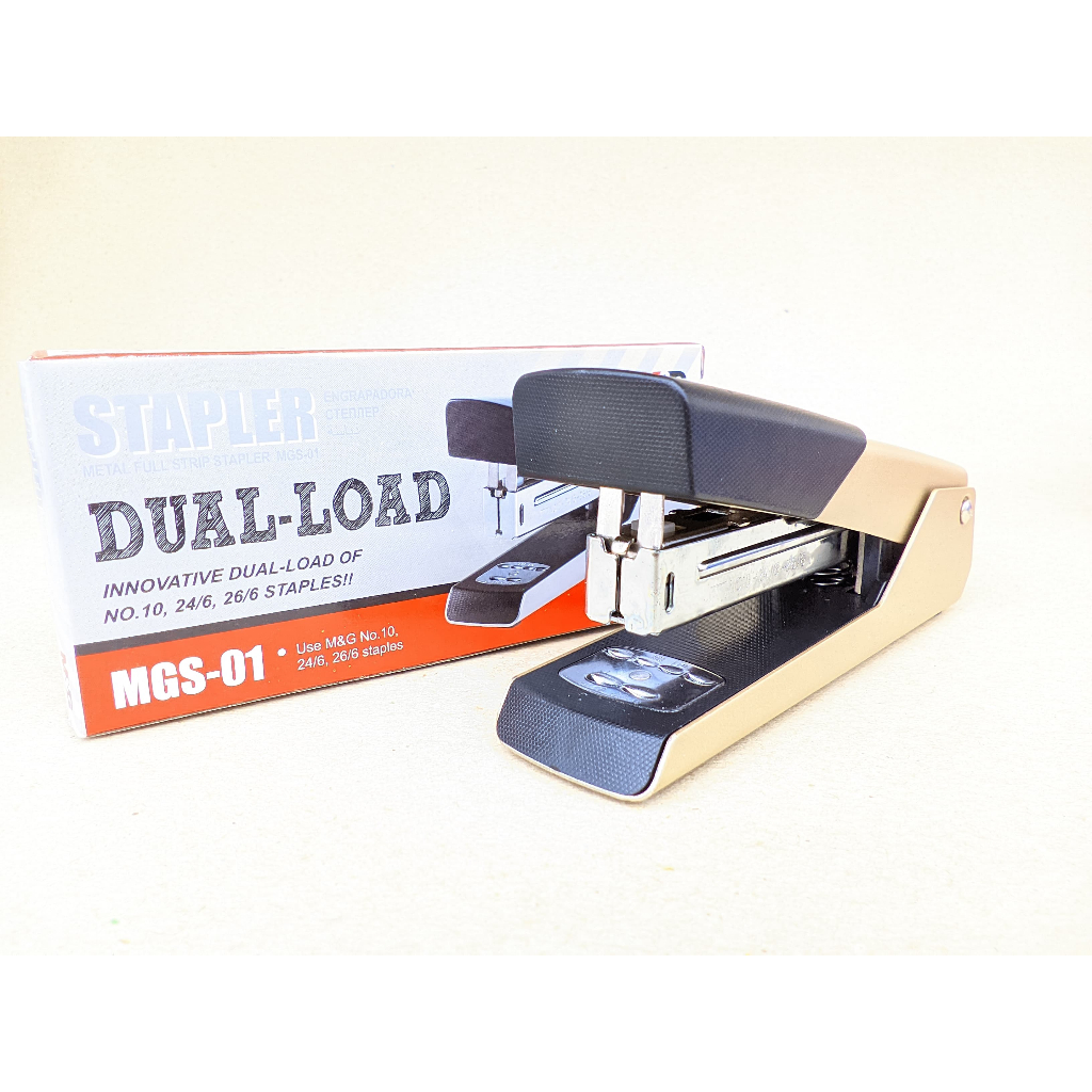 

STAPLER DUAL LOAD M&G ABS92886