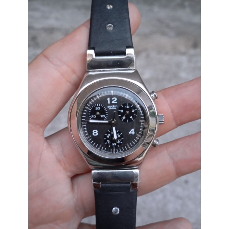 jam tangan swatch quartz swiss original second bekas ada minus