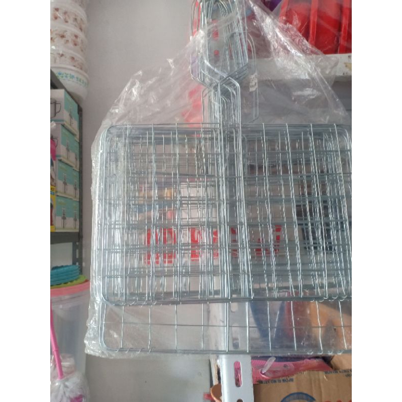 pemanggang  ikan jepit/panggangan kawat ukuran besar
