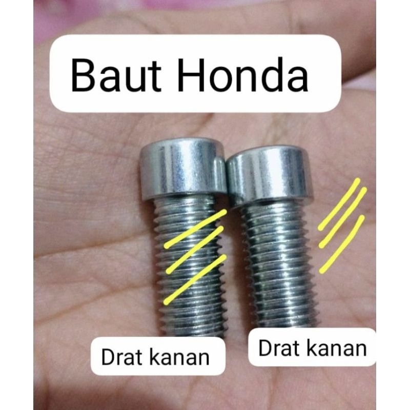 Baut L 14 spion honda SEPASANG