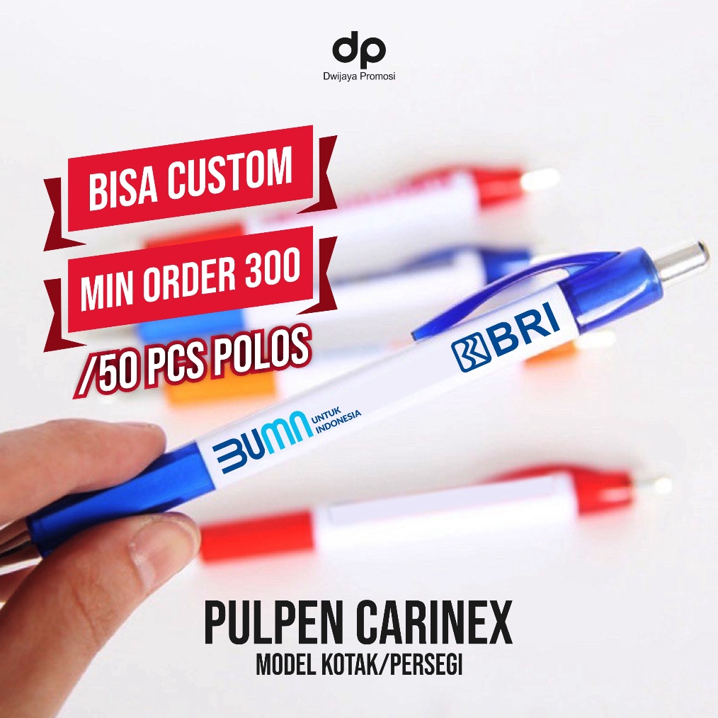 

KODE K12E Pulpen Plastik Model Segi Empat Isi 5 Pcs Pulpen Souvenir Promosi