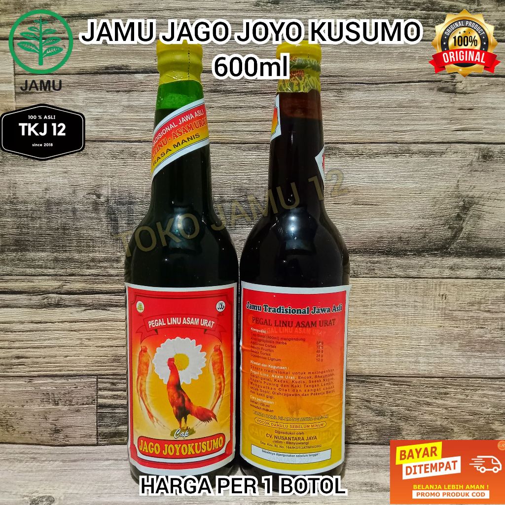 

Tokojamu12 - Jamu jago joyokusumo joyo kusumo asli 600ml pegal linu asam urat