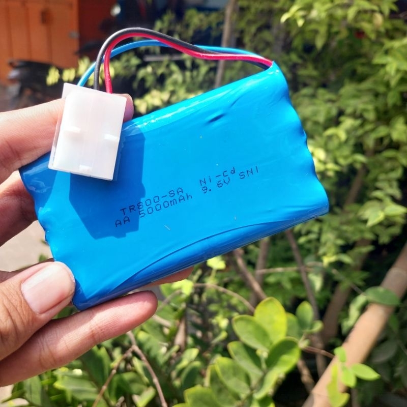 BATERAI MOBIL REMOT RC AA5000MAH 9,6V NICD/ BATRE RC 9,6V SOKET 3