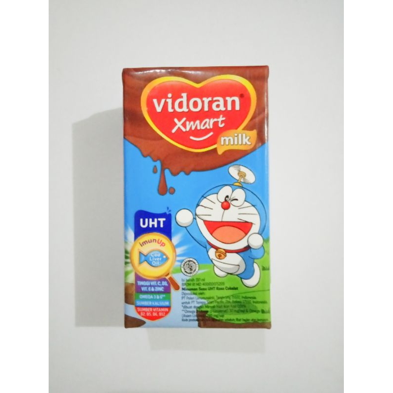

susu kotak kecil vidoran smart rasa cokelat 110ml