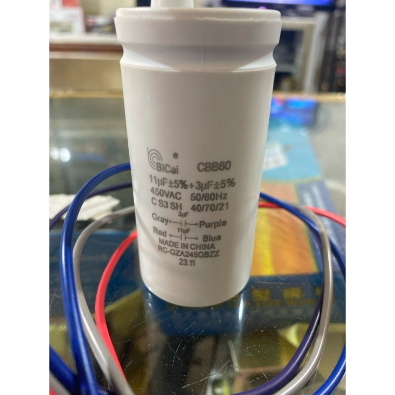 Kapasitor Mesin Cuci Sharp 2 Tabung Ori