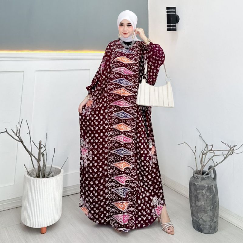 kaftan batik gamis batik