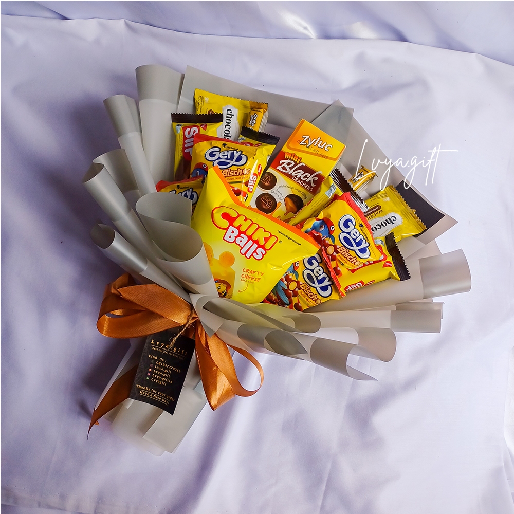 

LVYA.GIFT 4321.2 BUKET SNACK KODE YELLOW CLAW MIX TEMA KUNING PREMIUM
