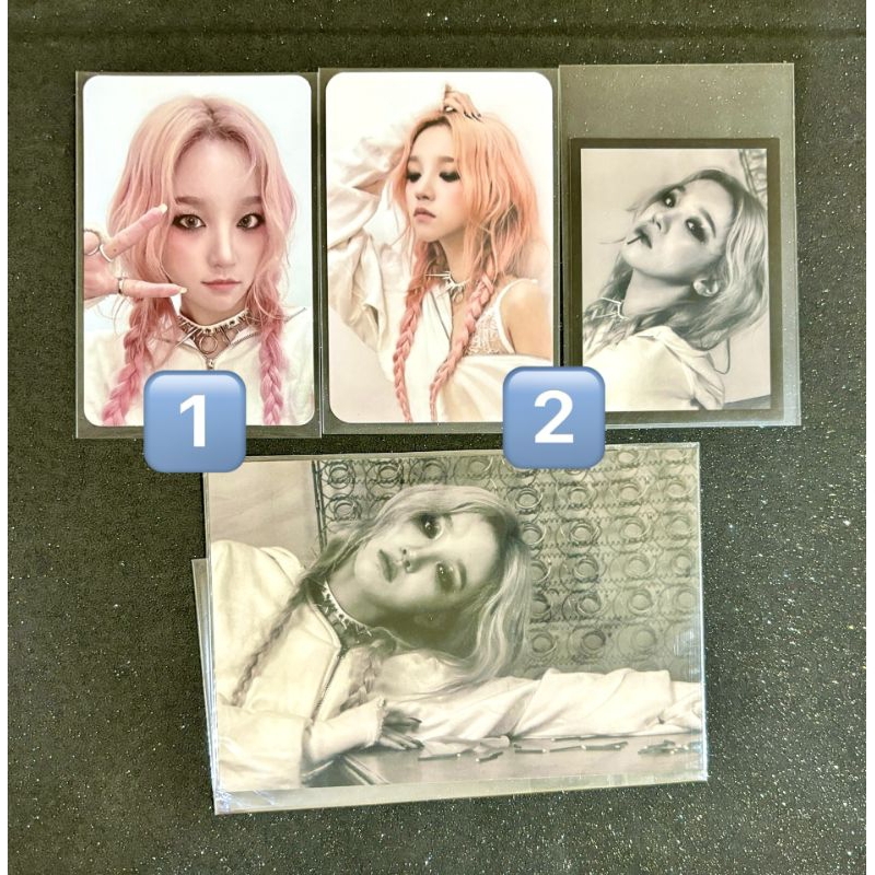 Photocard Yuqi Gidle official (G)i-dle yuq1 Album solo i never die spoiled risky chill version minni