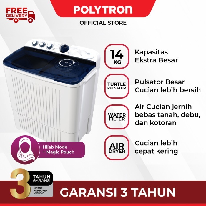 MESIN CUCI POLYTRON 1203X / 1203B KAPASITAS 12KG