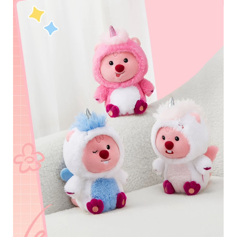 BONEKA MINISO LUCU LOOPY PINK [BACA DESK]