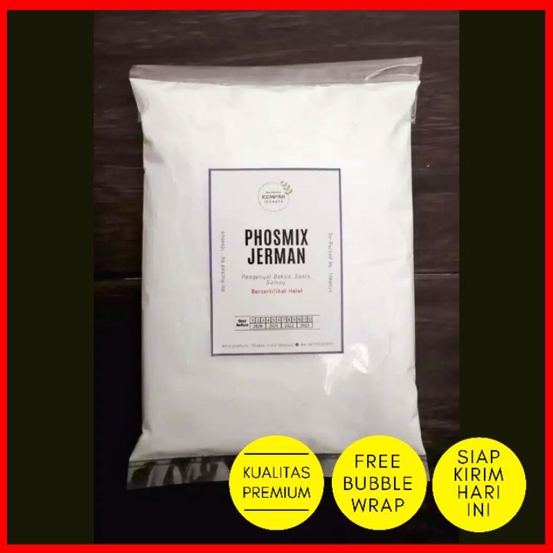 

SIAP KIRIM Pengenyal Bakso Siomay Pentol Nugget Sosis Phosmix Mixphos Jerman 500 Gram HALAL Food Grade 500 gram