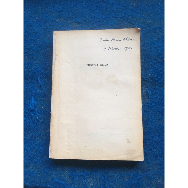 buku FILSAFAT AGAMA oleh Prof Dr HM Rasjidi tahun 1983
