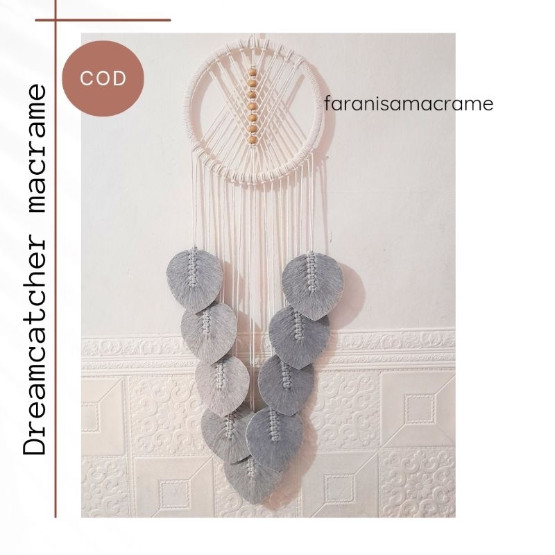Dreamcatcher Macrame Daun Warna