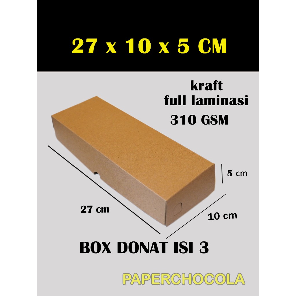 

BOX DONUT ISI 3 LAMINASI / DUS BROWNIES