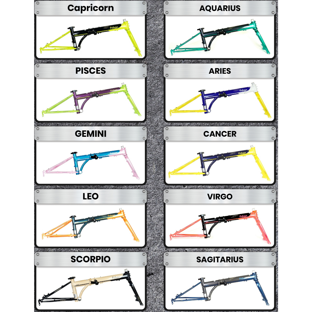Frameset Folding Bike FNHON Storm 20" 406-451 Disc Brake