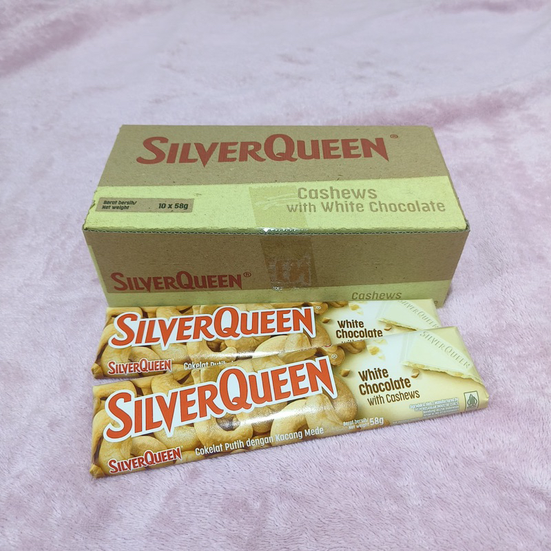 

SILVERQUEEN WHITE CHOCOLATE WITH CASHEW 58GR