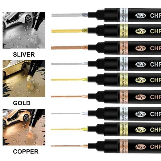 

[MURAH] Spidol AIYE Viral 1 Pcs 2mm SILVER Spidol Marker Chrome Cair Permanen Refleksi Cermin