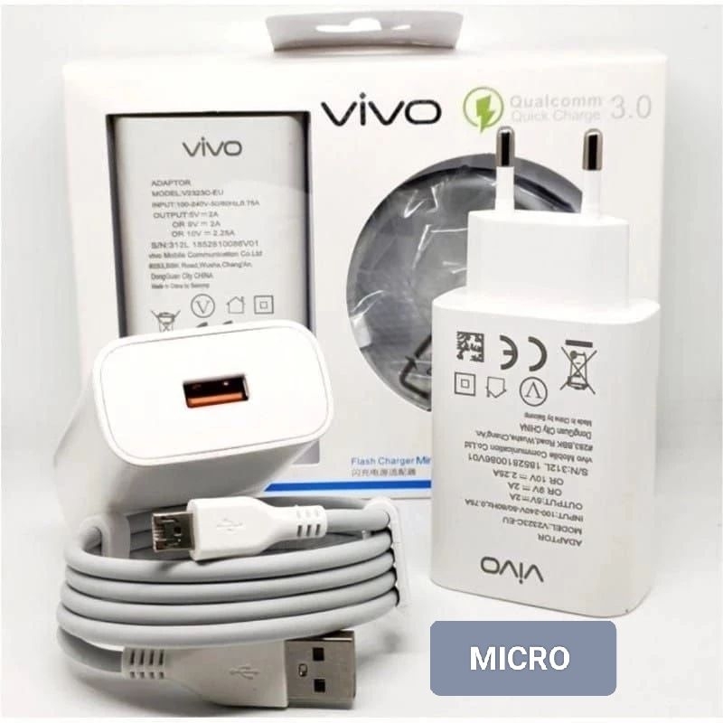 Charger HP VIVO Y12 Y15 Y17 Y91 Y91C Y93 Y95 Y20  Fast Charging ORI Micro USB