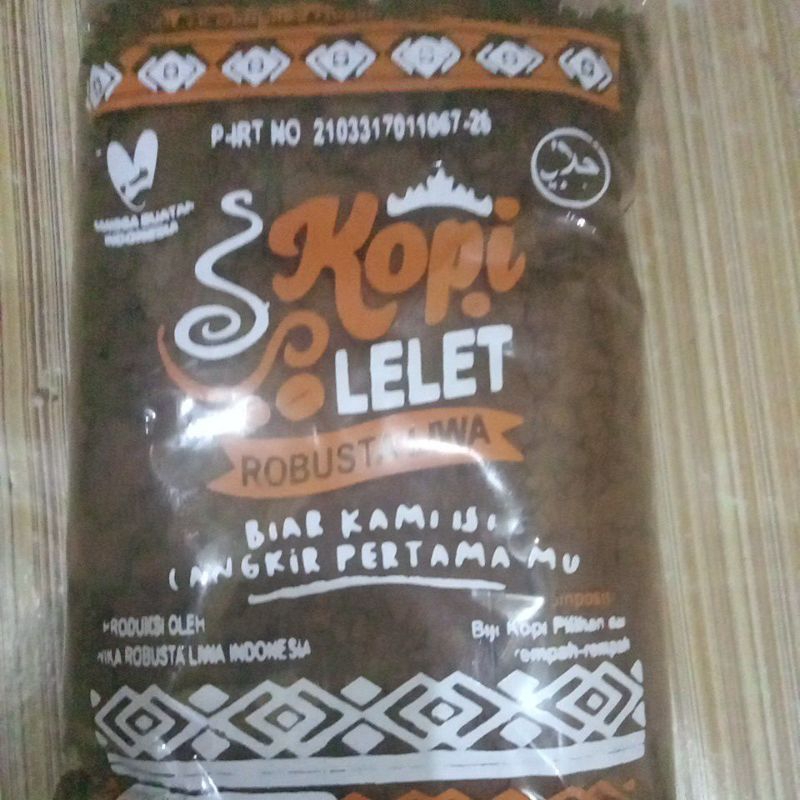 

kopi lelet robusta liwa (tanpa bahan pengawet) sesuai deskripsi