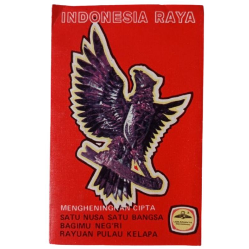 kaset pita - Indonesia Raya - lagu-lagu nasional