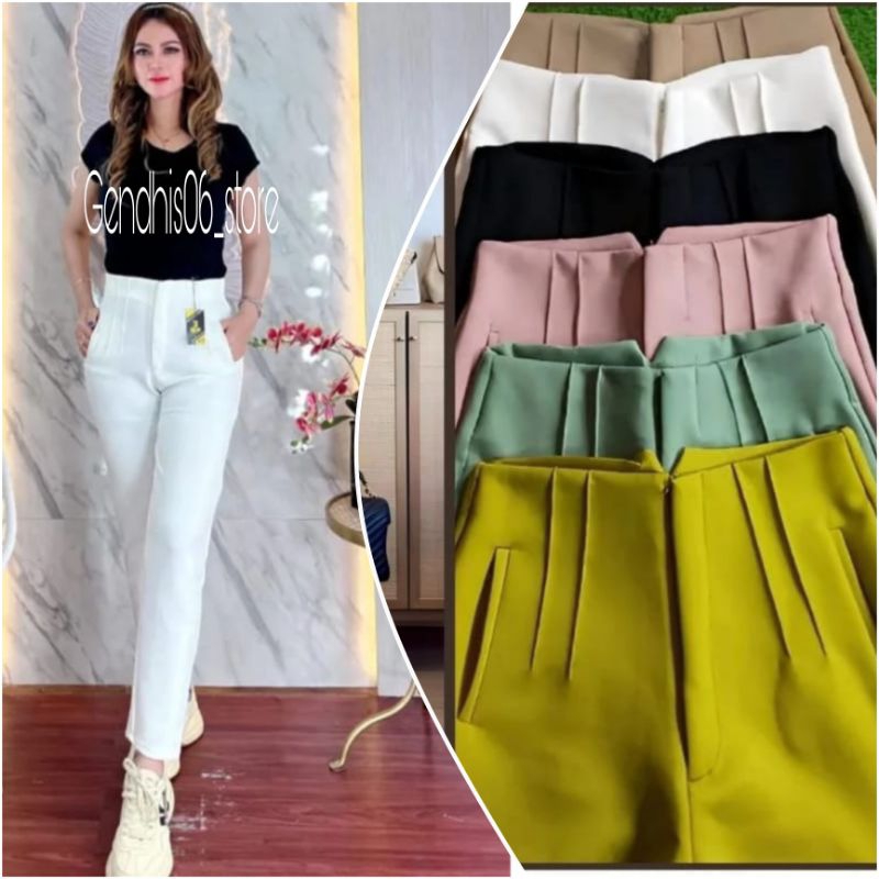 CELANA PENSIL WANITA SCUBA SAKU PASPOL CELANA PENSIL HAIGHWAIST SCUBA CELANA HAIGWAIST SCUBA PREMIUM