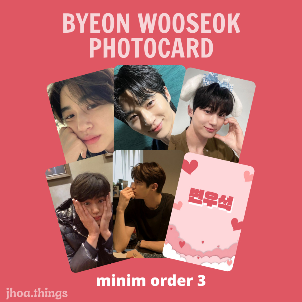 [UNOFFICIAL] PHOTOCARD BYEON WOOSEOK WOO SEOK RYU SUNJAE ACTOR DRAMA KOREA LOVELY RUNNER