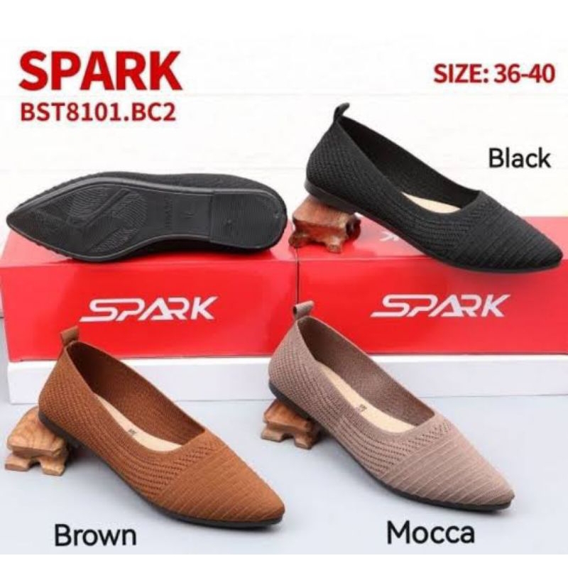 tahan air Sepatu hak slop wanita/flat shoes/sepatu rajut/sepatu santai/sepatu spark 