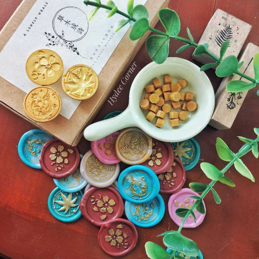 

6 pcs Wax seals stamp instan / stempel lilin vintage / wax seal coin