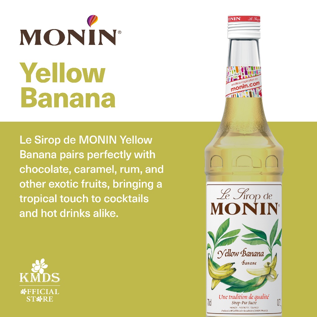 

MONIN Yellow Banana syrup 70 CL 700 ML