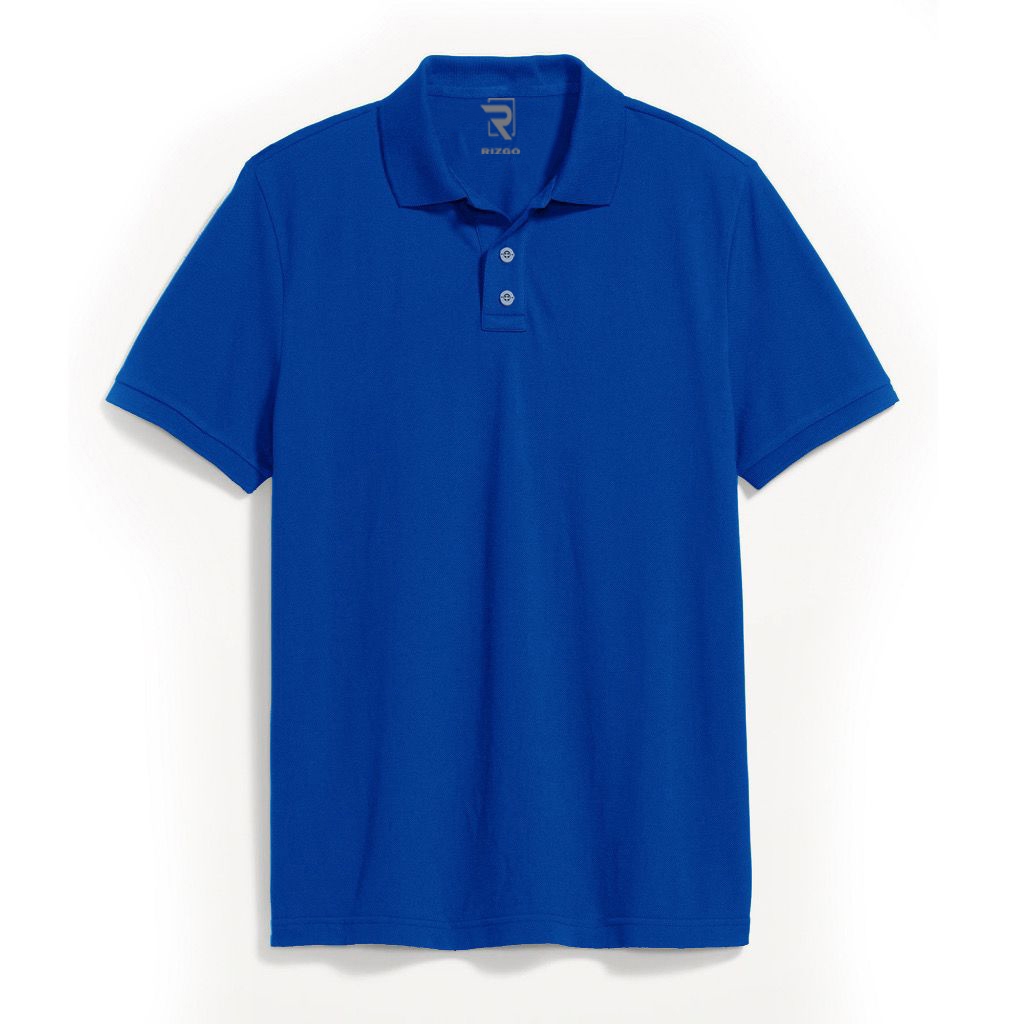 Rizgo Polo Shirt Polos Keren Baju Kaos Kerah Quality casual Biru Unisex