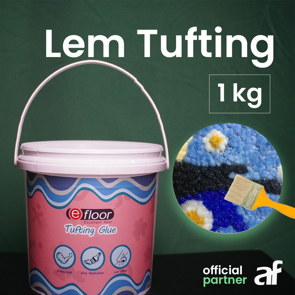 Lem Tufting EFLOOR 1 KG | Lem Untuk Tufting Rug / Rajutan